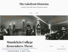 Tablet Screenshot of lakefronthistorian.com